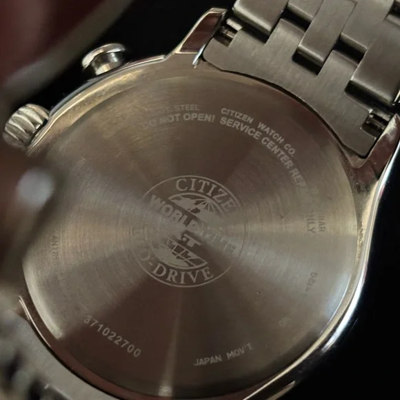 CITIZEN Eco-Drive MOP Dial World Time Radio Controlled Women’s Watch - Picture 6 of 7